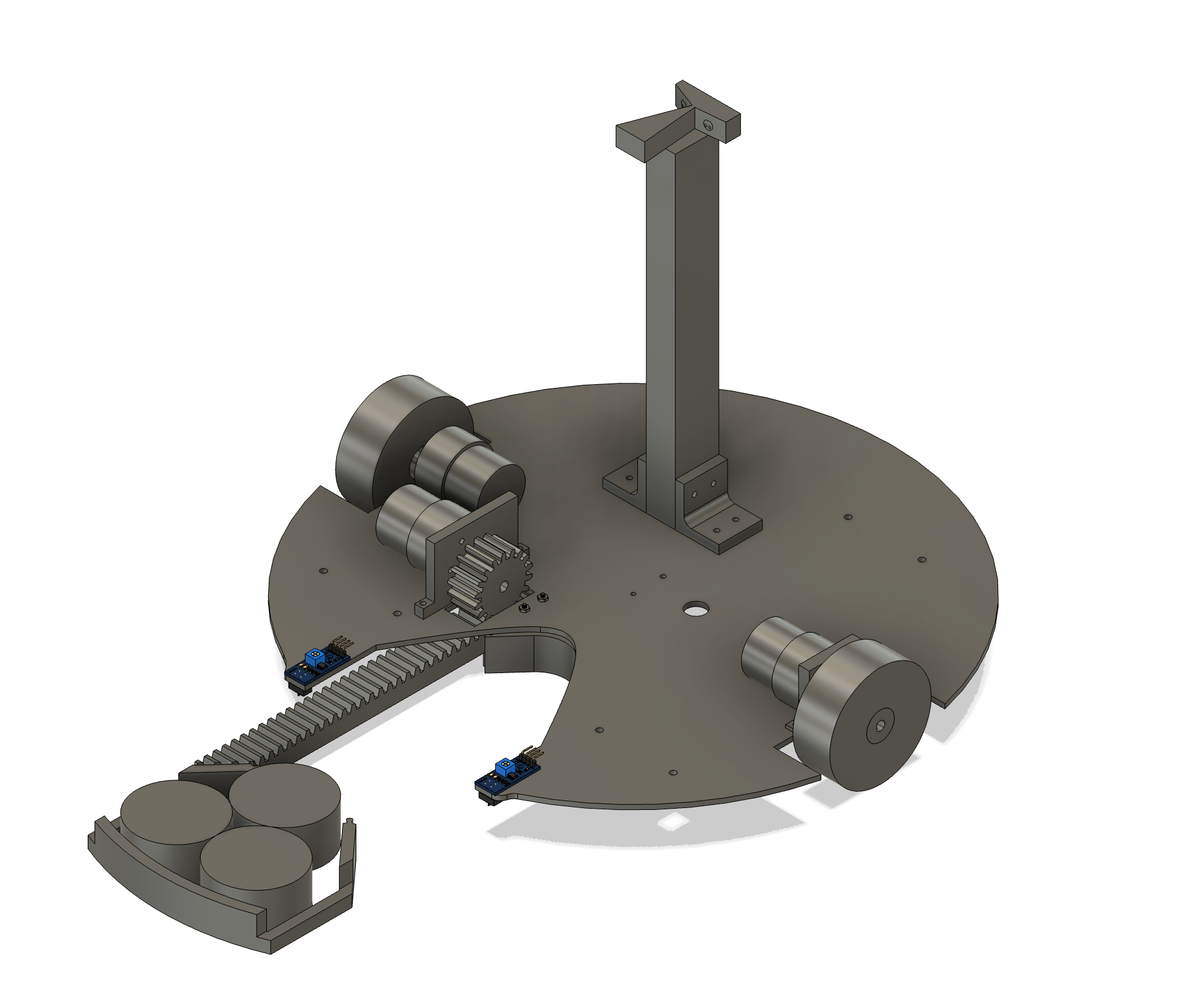 CAD render of the robot